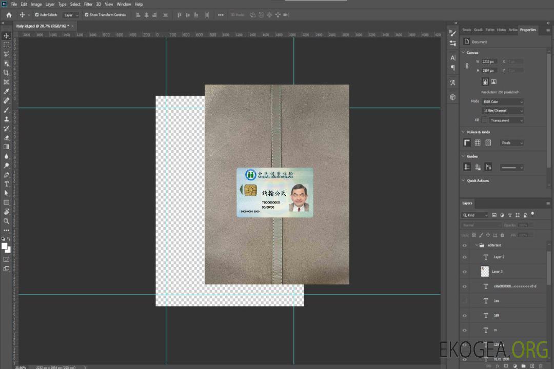Photolook de l'assurance maladie nationale de Taiwan template